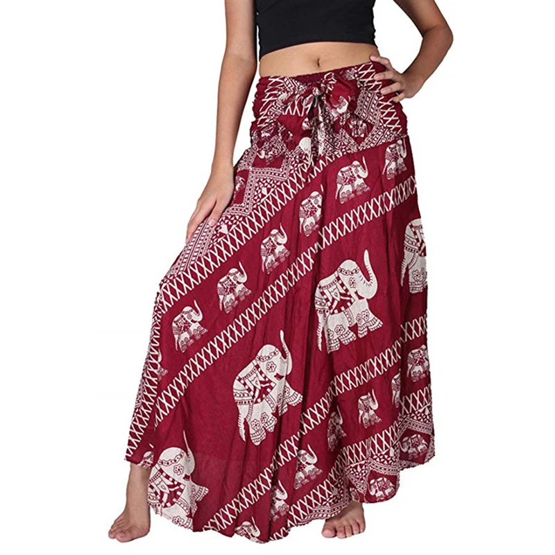 Elephant Print Maxi Skirt Adjustable Wrap Skirts Women Bohemia Summer Long Skirt High Waist Stretch Beach Skirt Female Big Hem
Elephant Print Maxi Skirt Adjustable Wrap Skirts Women Bohemia Summer Long Skirt High Waist Stretch Beach Skirt Female Big Hem