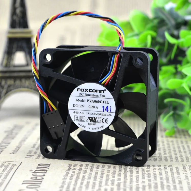 Новый оригинальный 4-проводной вентилятор PVA060G12L 12В 0.20A 6 см 6025 ШИМ с контролем температуры
Новый оригинальный 4-проводной вентилятор PVA060G12L 12В 0.20A 6 см 6025 ШИМ с контролем температуры
