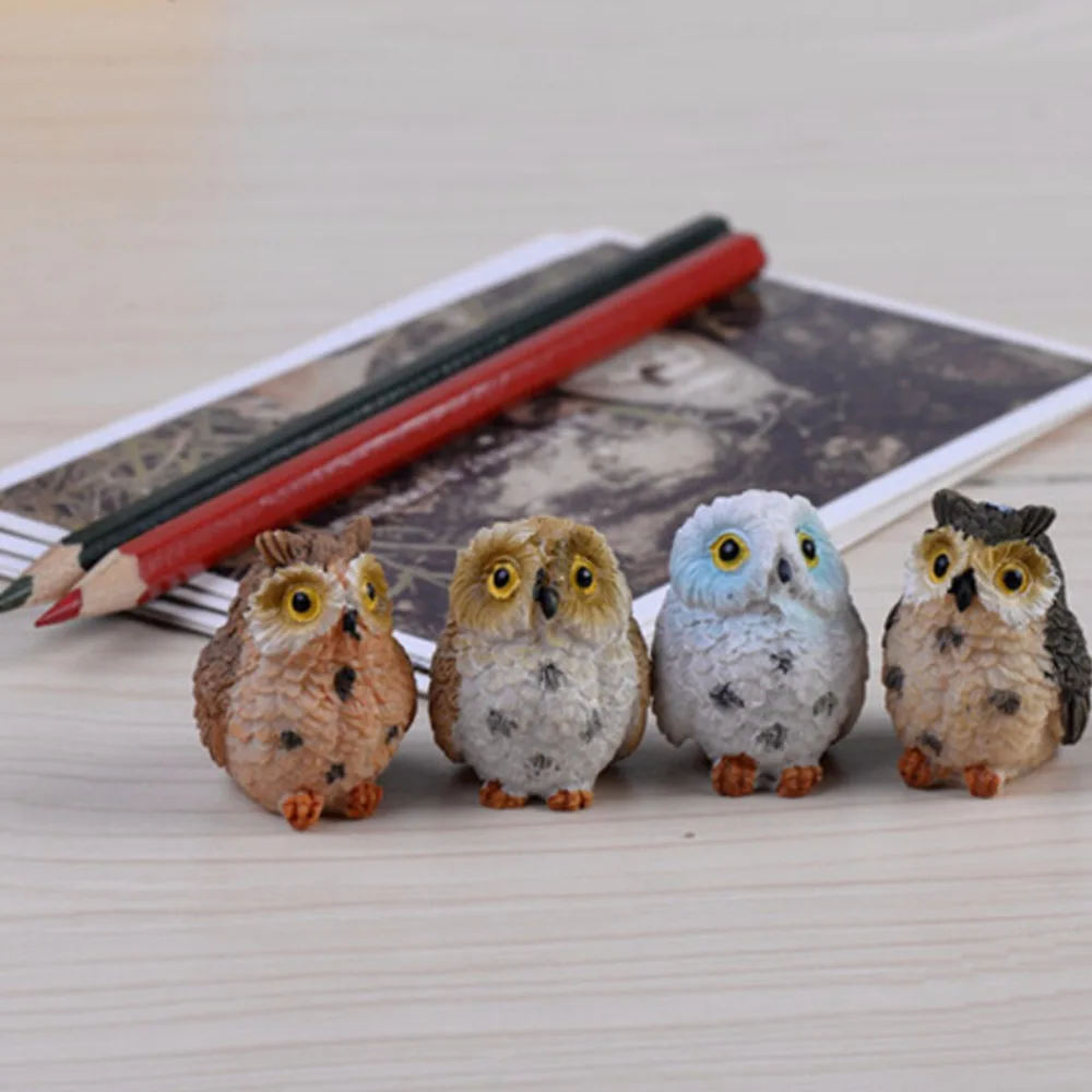 Cute Owls Animal Figurines Resin Miniatures Figurine Craft Bonsai Pots Home Fairy Garden Ornament Decoration Terrarium Decor
Cute Owls Animal Figurines Resin Miniatures Figurine Craft Bonsai Pots Home Fairy Garden Ornament Decoration Terrarium Decor