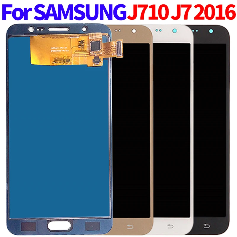 5 шт./лот для SAMSUNG J7 2016 J710 ЖК-дисплей сенсорный экран дигитайзер J710F J710M в сборе