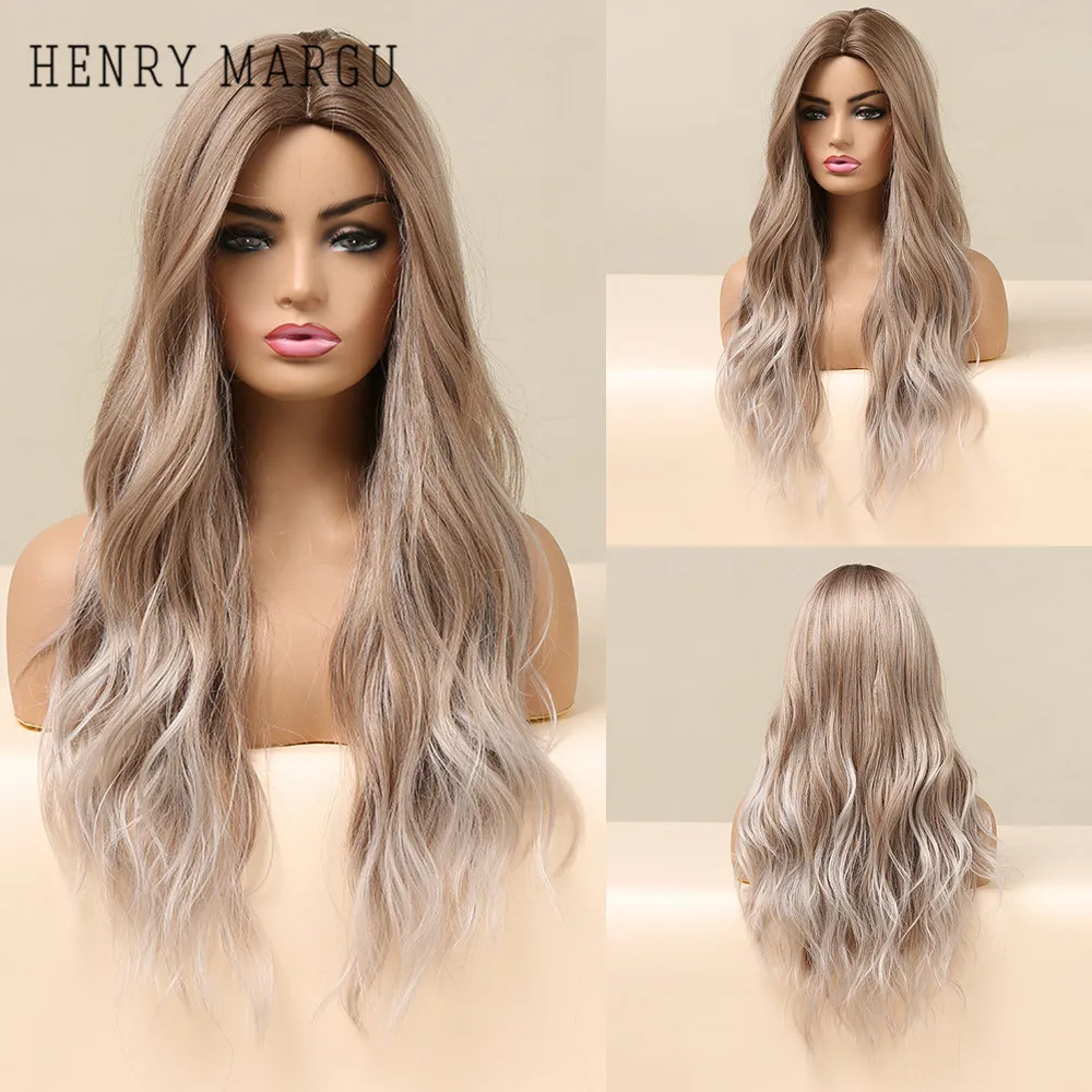 HENRY MARGU Long Ombre Ash Platinum Brown Gray Synthetic Wigs for Women Body Wave Wigs Natural Hair Wig Cosplay Heat Resistant
HENRY MARGU Long Ombre Ash Platinum Brown Gray Synthetic Wigs for Women Body Wave Wigs Natural Hair Wig Cosplay Heat Resistant