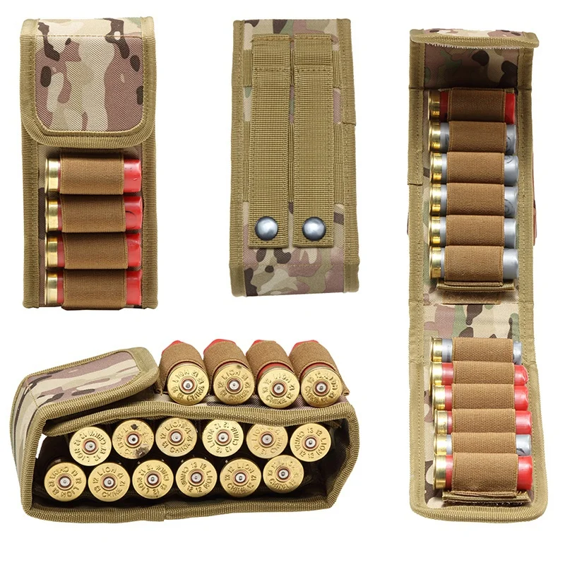 Tactical 12G Bullets Pouch 600D Nylon Hunting Shells Ammo Package Outdoor 16-Holes Bullet Bags Organizer
Tactical 12G Bullets Pouch 600D Nylon Hunting Shells Ammo Package Outdoor 16-Holes Bullet Bags Organizer