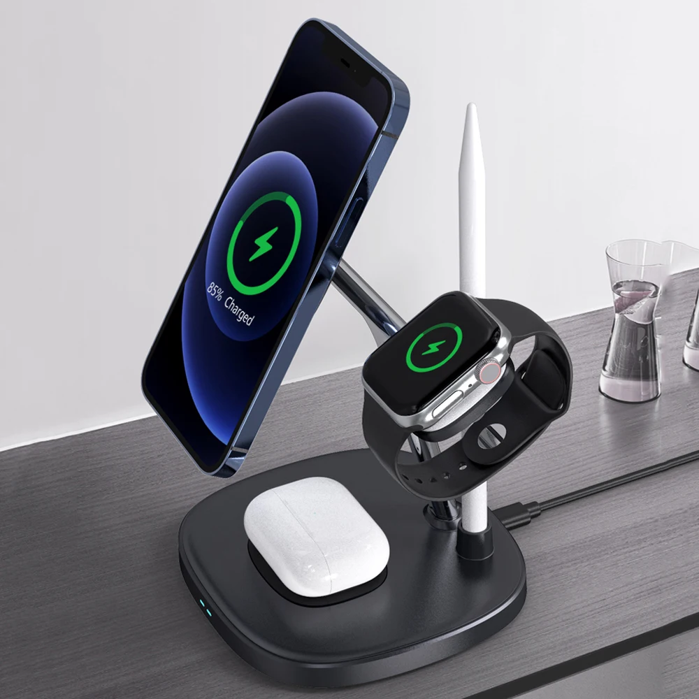 Беспроводное зарядное устройство Qi 4 в 1, Магнитный адаптер для Iphone 12/12 Pro/12 Pro Max/12 Mini
Беспроводное зарядное устройство Qi 4 в 1, Магнитный адаптер для Iphone 12/12 Pro/12 Pro Max/12 Mini