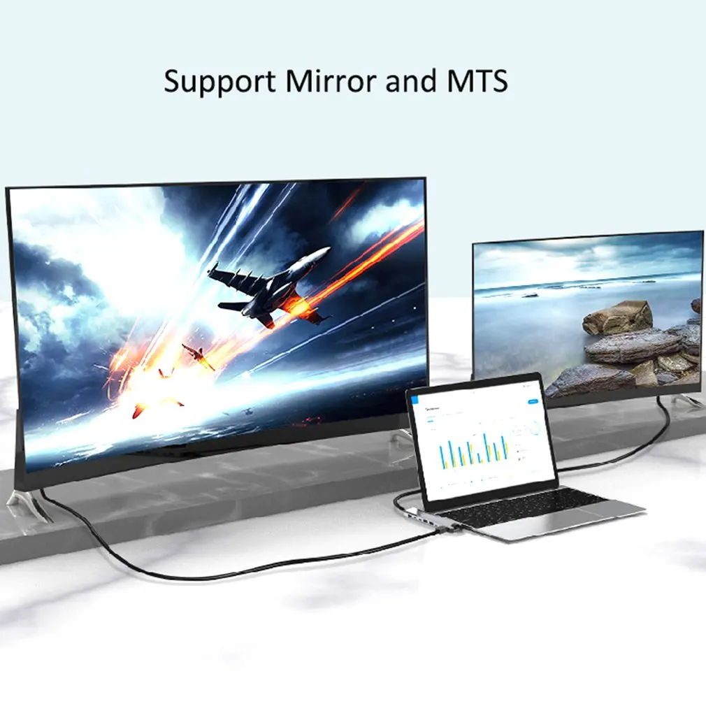 9--1 USB C HDMI- Type-C USB 3,0 PD RJ45 
9--1 USB C HDMI- Type-C USB 3,0 PD RJ45