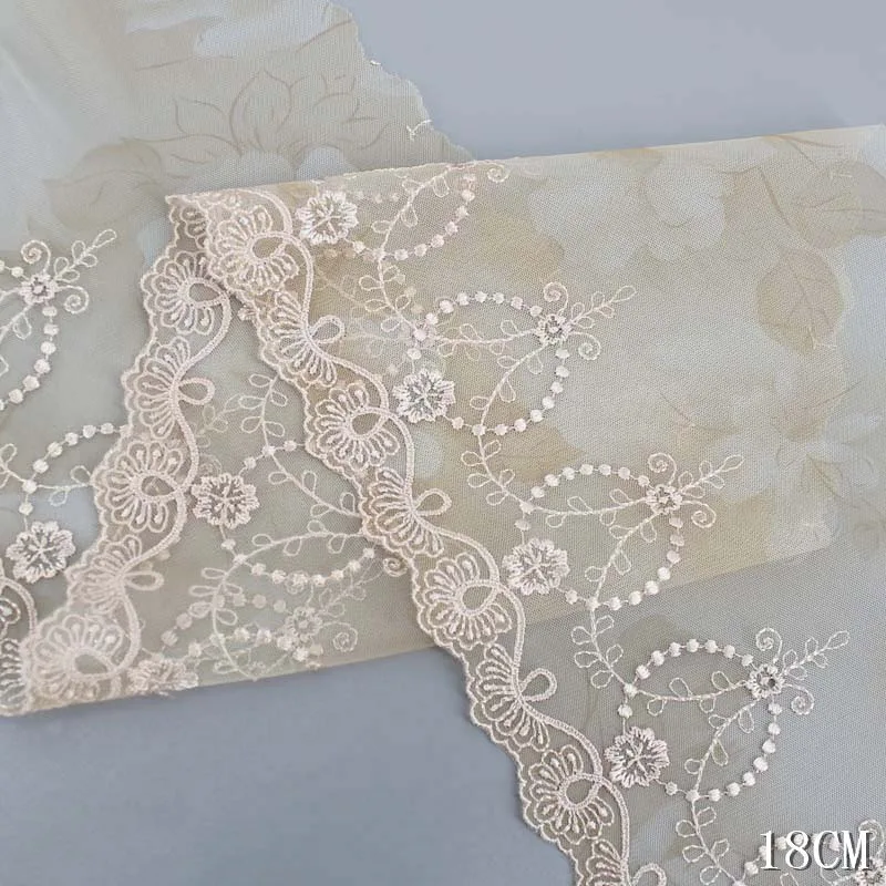 40Yards Embroidered Lace Trim Flowers Lace Fabric DIY Sewing Crafts One Edge Laces For Bra Underwear Clothing Accessories
40Yards Embroidered Lace Trim Flowers Lace Fabric DIY Sewing Crafts One Edge Laces For Bra Underwear Clothing Accessories