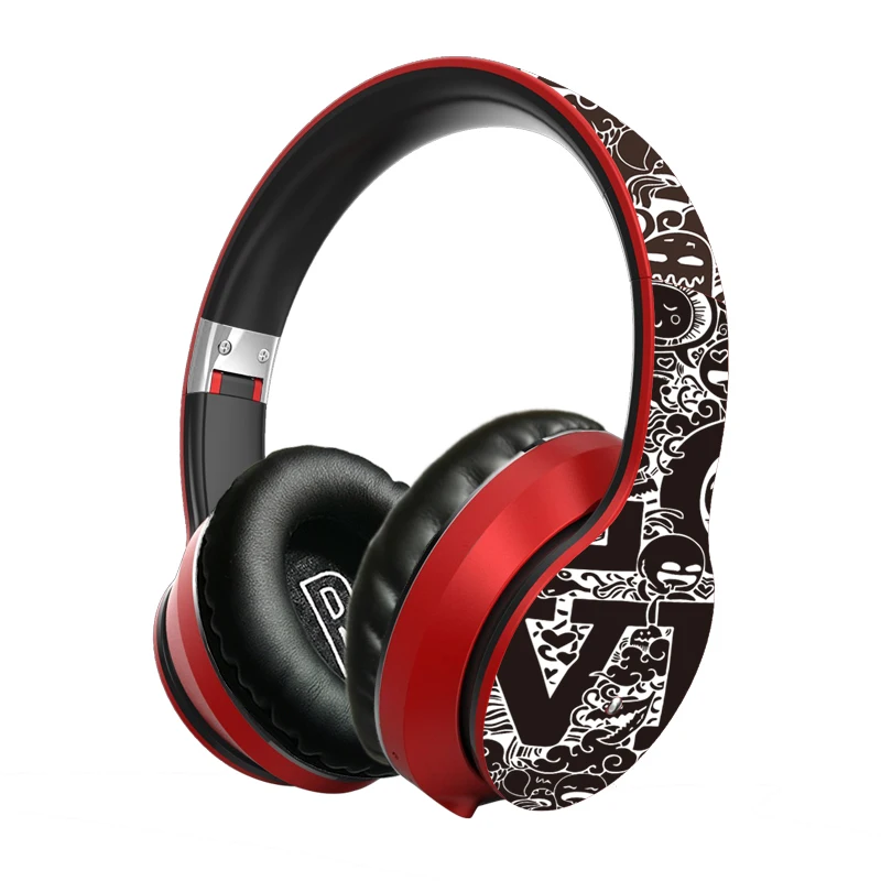 Wireless Bluetooth 5.0 Headphones Over Ear Headest Graffiti Design Foldable Headphone with Mic Hi-Fi Stereo for Phone Pc Laptop
Wireless Bluetooth 5.0 Headphones Over Ear Headest Graffiti Design Foldable Headphone with Mic Hi-Fi Stereo for Phone Pc Laptop