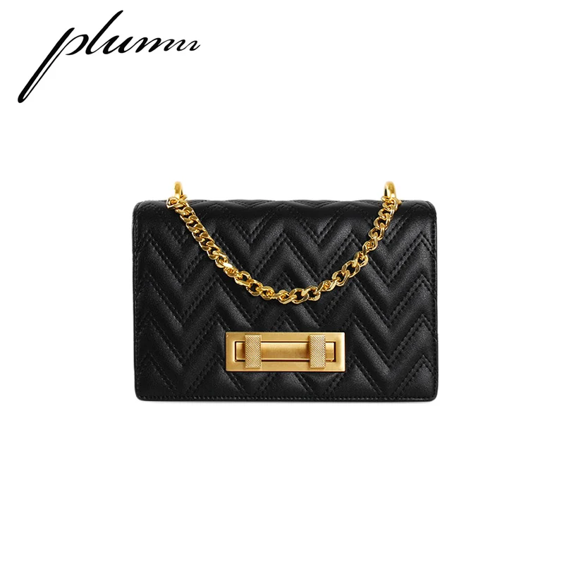 Plumn Women's Handbags Shoulder Bags Sewing Chain Pack Rhombic Leather One Shoulder Diagonal Straddle Bag
Plumn Women's Handbags Shoulder Bags Sewing Chain Pack Rhombic Leather One Shoulder Diagonal Straddle Bag