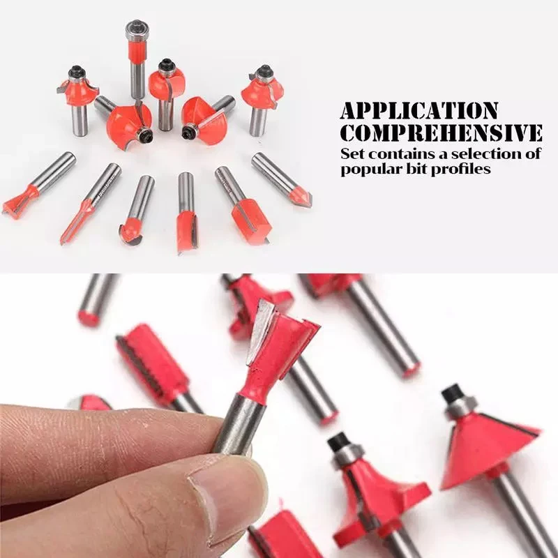 Economical 12/15pcs Router Bit Set Alloy Milling Cutter Head for Electric Woodworking Engraving Machine Trimming Machine ds99
Economical 12/15pcs Router Bit Set Alloy Milling Cutter Head for Electric Woodworking Engraving Machine Trimming Machine ds99