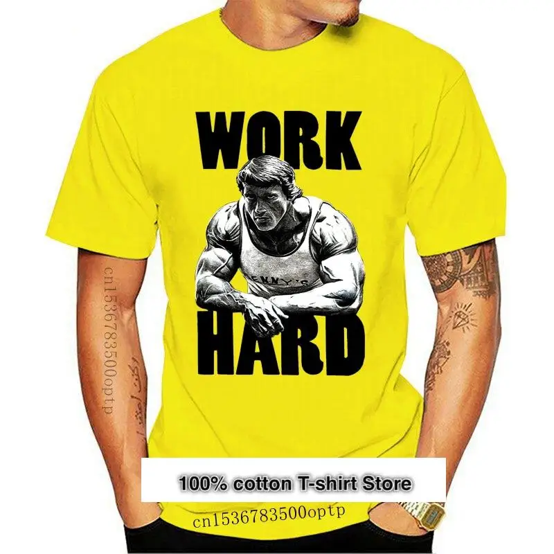Camiseta de Arnold para adultos y niños, camisa de Actor americano Schwarzenegger, nuevo trabajo duro
Camiseta de Arnold para adultos y niños, camisa de Actor americano Schwarzenegger, nuevo trabajo duro