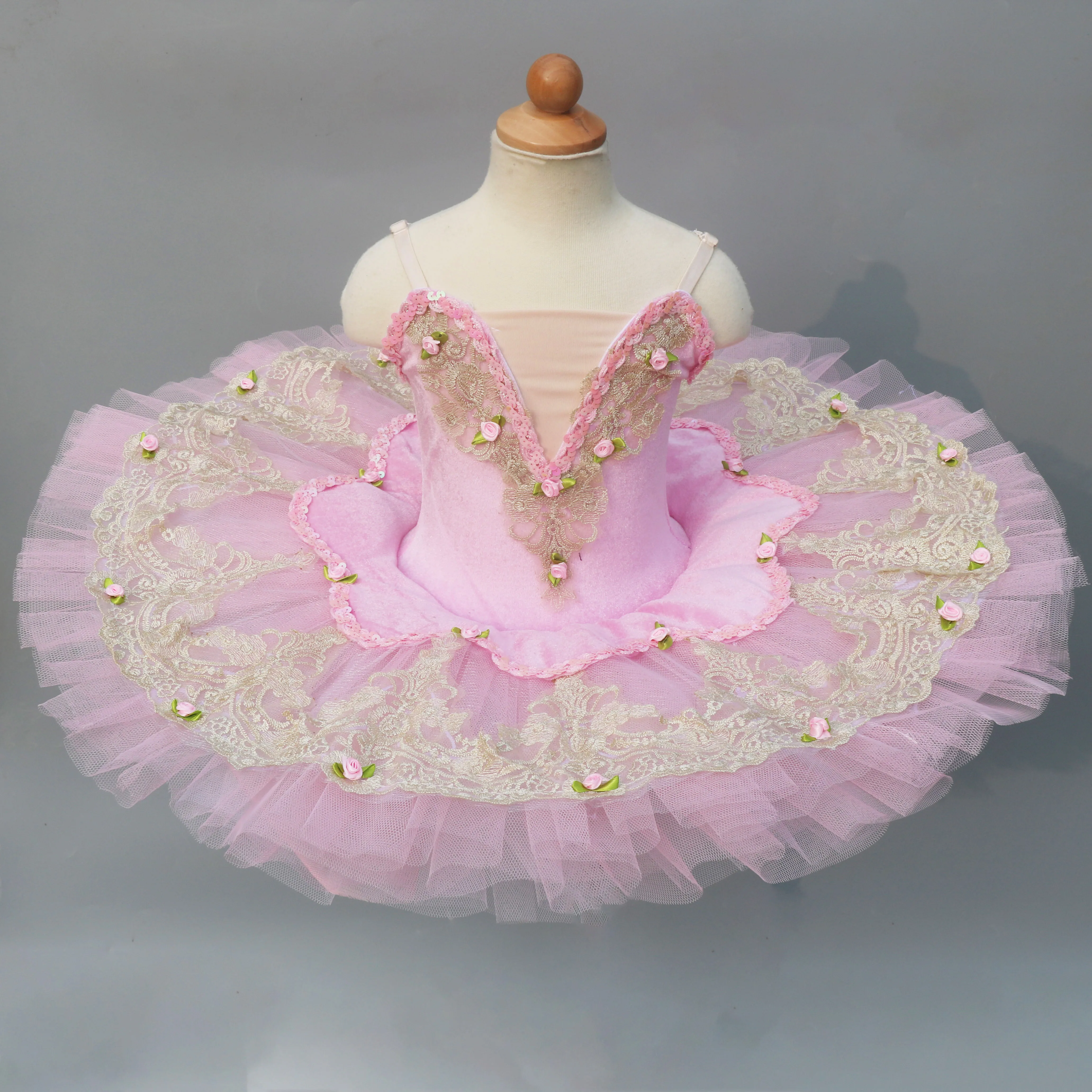 Фото Розовая профессиональная балетная пачка для взрослых Платье сцены девочек