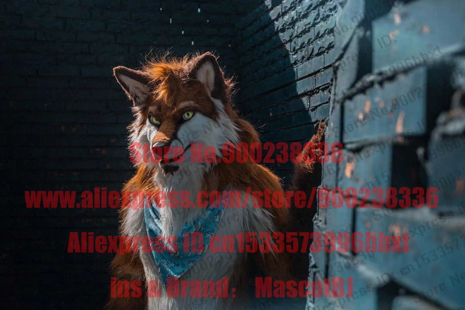 Пушистый костюм 3 D Eyes полноразмерный Huksy Dog пушистый аниме BJ085 костюмы для