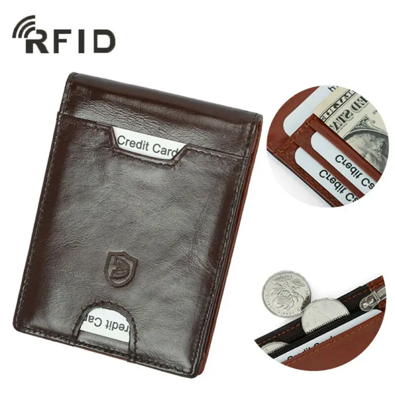 Men Auto Credit Card Holder Genuine Leather RFID Blocking Wallet Short Small Mini Wallets
Men Auto Credit Card Holder Genuine Leather RFID Blocking Wallet Short Small Mini Wallets