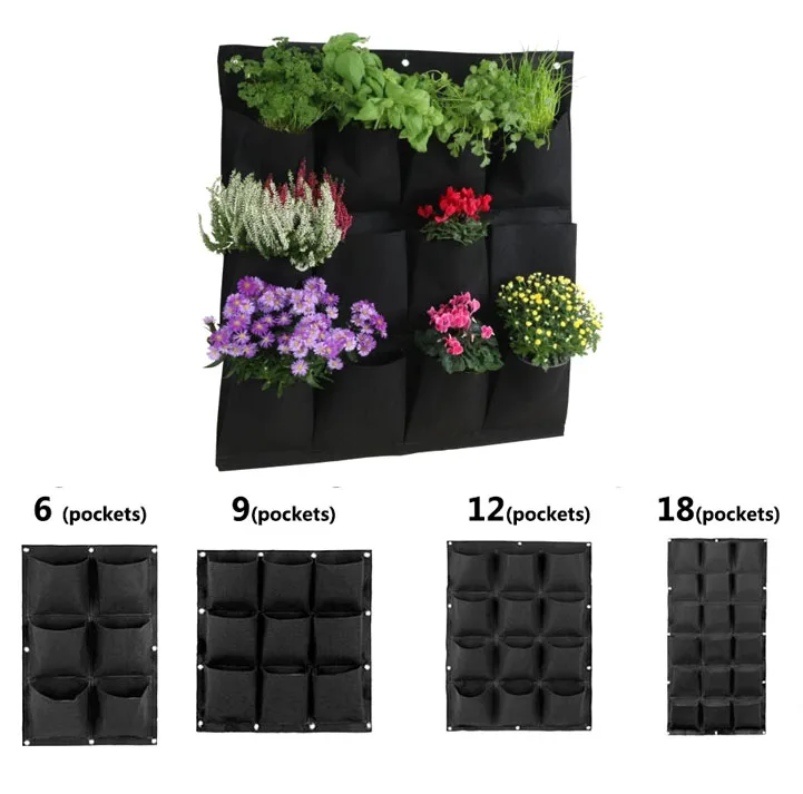 Pocket Flower Jardin Vertical Plant Grow Wall Bags Black Pot Garden Tools Home Planting Hanging Indoor Planter U27
Pocket Flower Jardin Vertical Plant Grow Wall Bags Black Pot Garden Tools Home Planting Hanging Indoor Planter U27
