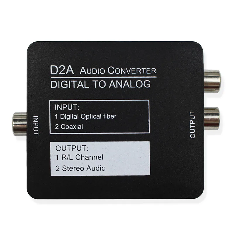 Цифро аналоговый преобразователь цифро оптический с L/R RCA Toslink на гнездо 3 5 мм