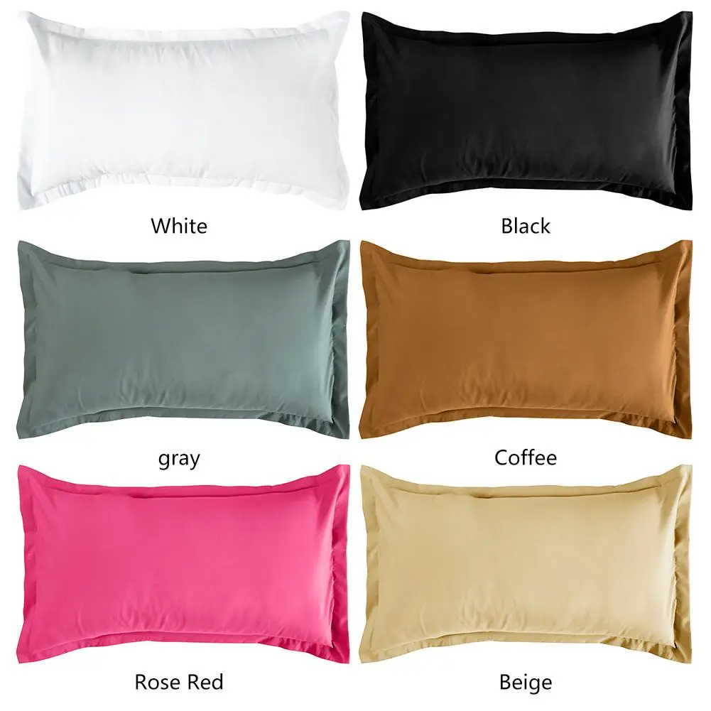 Rectangular Throw Pillow Case Skin-friendly Fabric Good Color Fastness Solid Color Pillowcase Decorative Cushion Cover
Rectangular Throw Pillow Case Skin-friendly Fabric Good Color Fastness Solid Color Pillowcase Decorative Cushion Cover