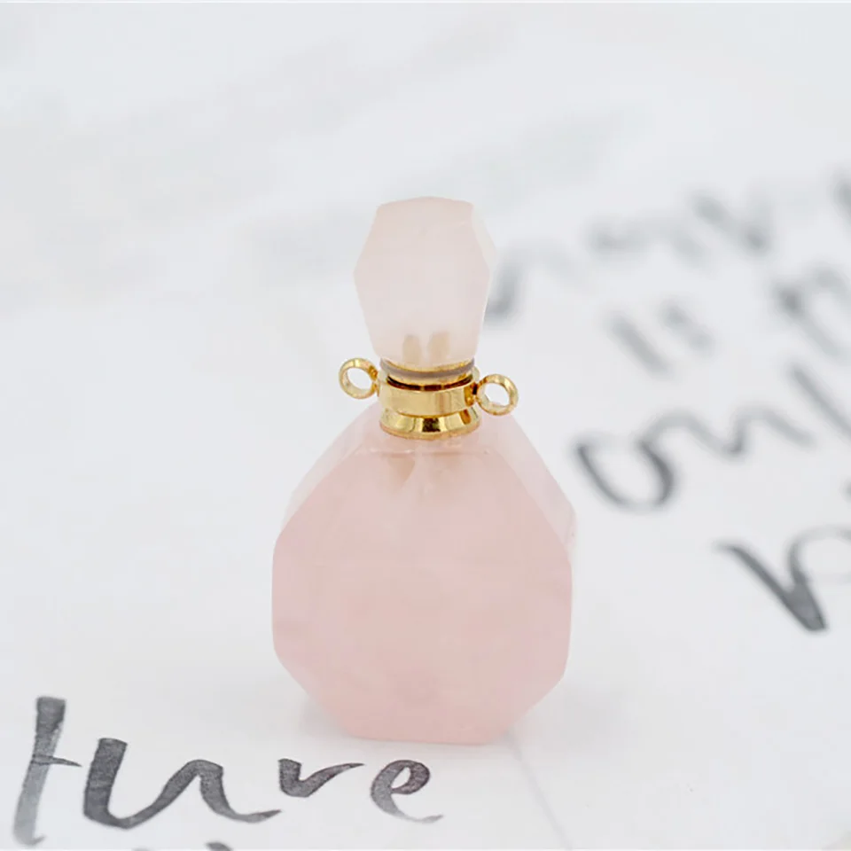 Natural Gems Stone Rose Quartz Amethyst White Crystal Perfume Bottle Pendant Necklaces Tiger Eye Citrine Essential Oil Diffuser
Natural Gems Stone Rose Quartz Amethyst White Crystal Perfume Bottle Pendant Necklaces Tiger Eye Citrine Essential Oil Diffuser