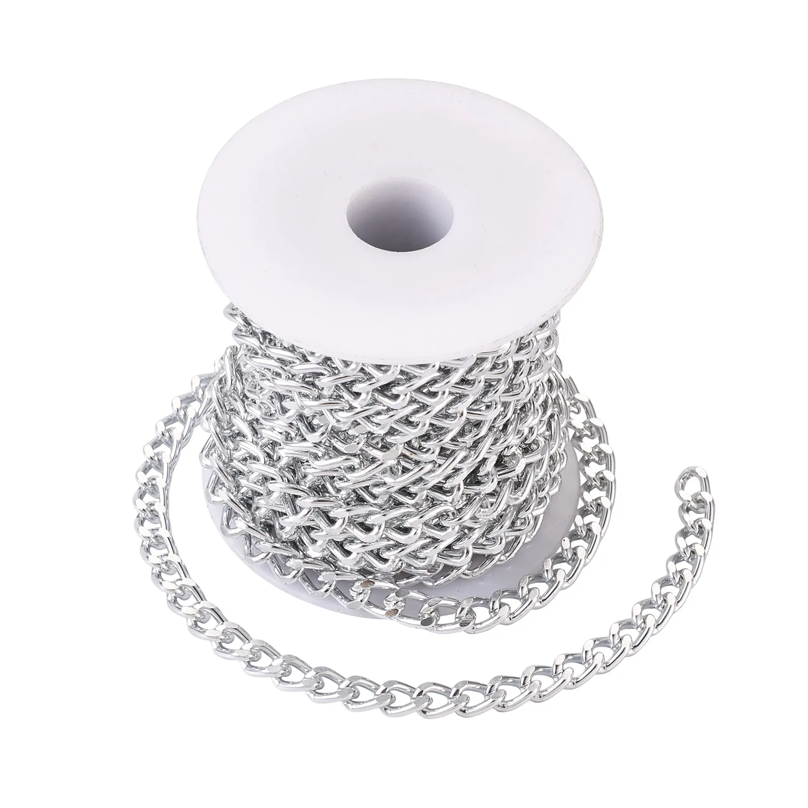 2~5m Aluminium Curb Chains Unwelded Golden & Silver Color for Necklace Bracelet Links DIY Jewelry Handmade Stringing Accessories
2~5m Aluminium Curb Chains Unwelded Golden & Silver Color for Necklace Bracelet Links DIY Jewelry Handmade Stringing Accessories
