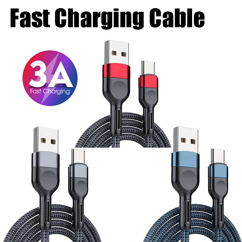 Fast Charging Data Transmission Cable Type-c To USB-A Nylon Braided 3A Data Cord Anti-pull Anti-bending Wire for Android Phone
Fast Charging Data Transmission Cable Type-c To USB-A Nylon Braided 3A Data Cord Anti-pull Anti-bending Wire for Android Phone