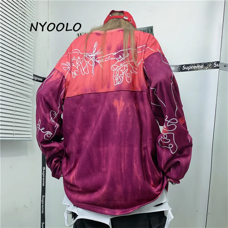 NYOOLO Vintage Streetwear Gradient Tie Dye Patchwork Long Sleeve Pullovers Sweatshirt Women Men Spring Autumn Hip Hop Hoody Tops 
NYOOLO Vintage Streetwear Gradient Tie Dye Patchwork Long Sleeve Pullovers Sweatshirt Women Men Spring Autumn Hip Hop Hoody Tops