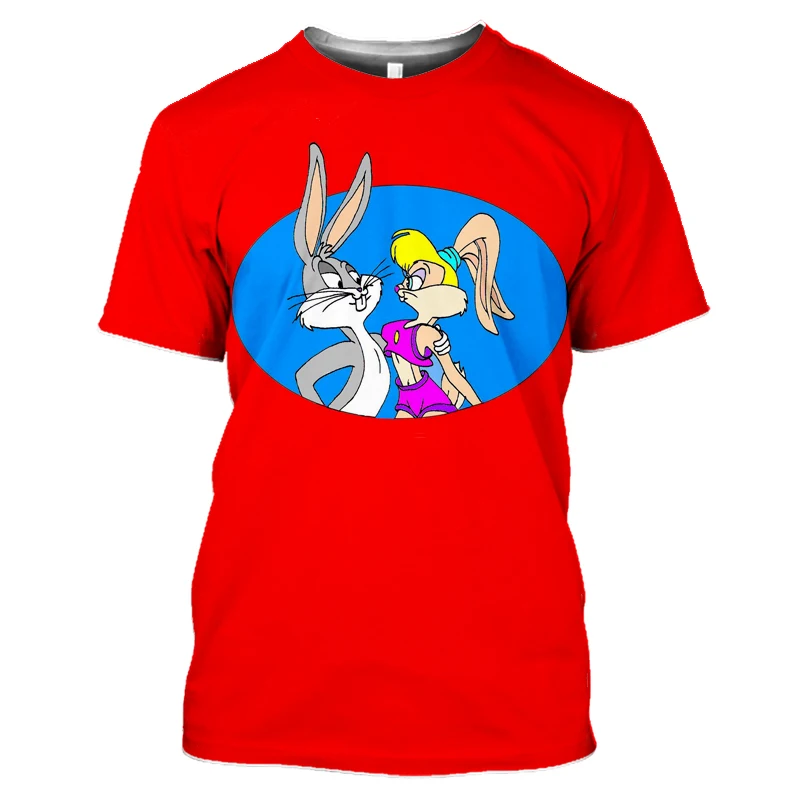 Summer polyester hooligan rabbit fun T-shirt cute anime men's children's short-sleeved large wholesale fashion T-shirt
Summer polyester hooligan rabbit fun T-shirt cute anime men's children's short-sleeved large wholesale fashion T-shirt