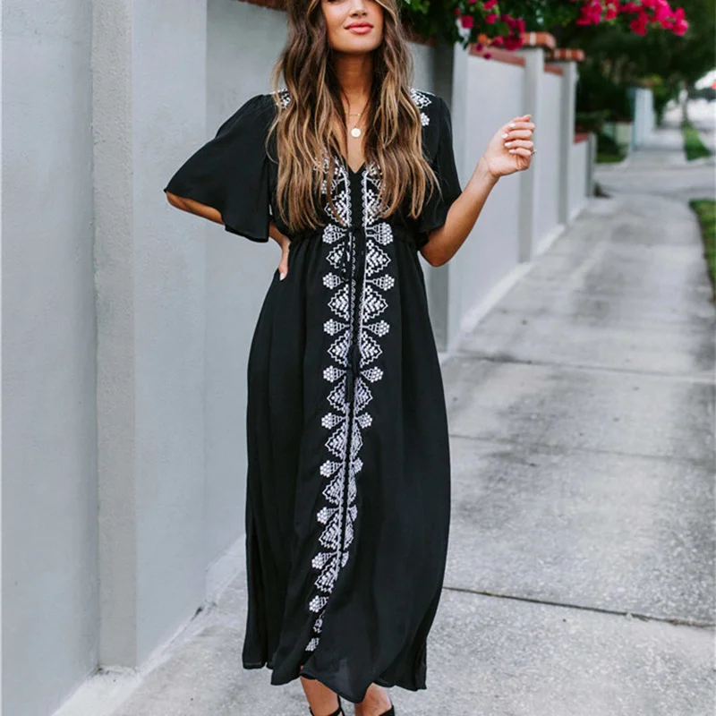 Floral Embroidery Bikini Cover Up 2021 Women Beach Dress Cotton Long Sarong Pareos Sexy Robe De Plage beachwear Cover-Ups
Floral Embroidery Bikini Cover Up 2021 Women Beach Dress Cotton Long Sarong Pareos Sexy Robe De Plage beachwear Cover-Ups
