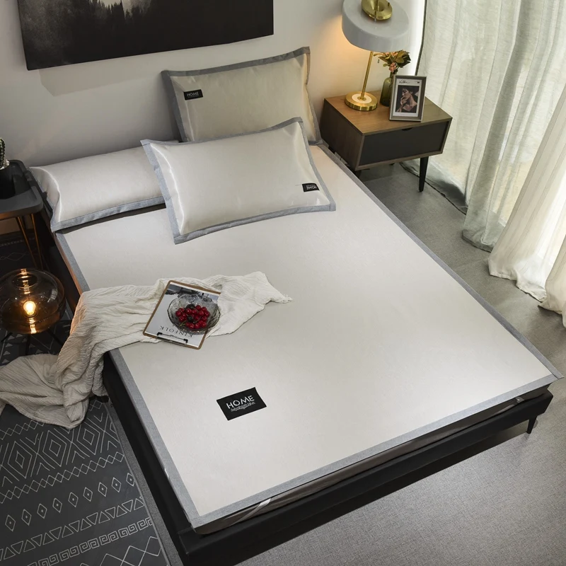 5D ice Cool Summer mat kit black lable Sleeping bed sheet set 2/3pcs fitted sheet solid mattress cover modern bedspread fashion
5D ice Cool Summer mat kit black lable Sleeping bed sheet set 2/3pcs fitted sheet solid mattress cover modern bedspread fashion