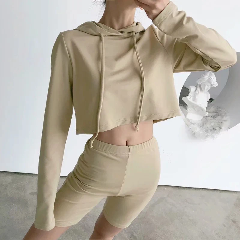 Women's super elastic comfortable gym running shorts and drawstring loose Hoodie sweater suit legging anti cellulite yoga set
Women's super elastic comfortable gym running shorts and drawstring loose Hoodie sweater suit legging anti cellulite yoga set