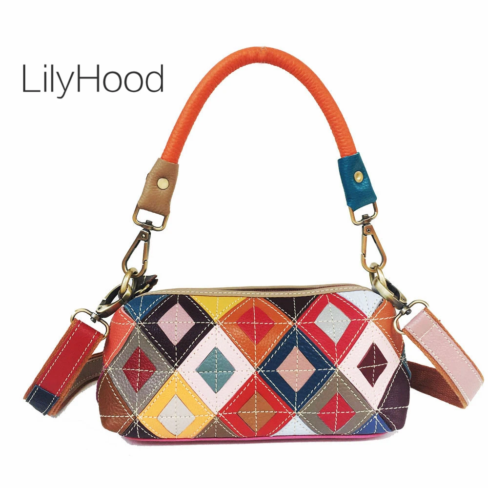Multi-color Genuine Leather Underarm Baguette Shaped Handbag for Women Female Cow Leather Diamonds Patchwork Messenger Bag Pouch
Multi-color Genuine Leather Underarm Baguette Shaped Handbag for Women Female Cow Leather Diamonds Patchwork Messenger Bag Pouch