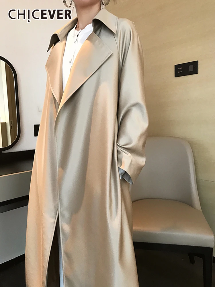 CHICEVER Casual Slim Solid Temperament Trench Female V Neck Long Sleeve Fashion Minimalist Coats For Women Autumn Style 2021 New
CHICEVER Casual Slim Solid Temperament Trench Female V Neck Long Sleeve Fashion Minimalist Coats For Women Autumn Style 2021 New