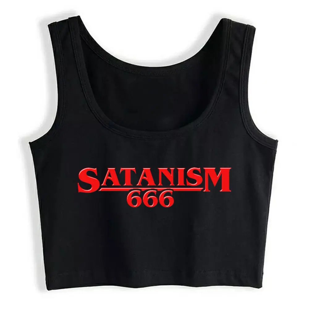 Crop Top Satanism 666 I Satan Black Occult I Satanic Summer Inscriptions Print Y2k Tops Womens Tops blusas mujer de moda verano
Crop Top Satanism 666 I Satan Black Occult I Satanic Summer Inscriptions Print Y2k Tops Womens Tops blusas mujer de moda verano