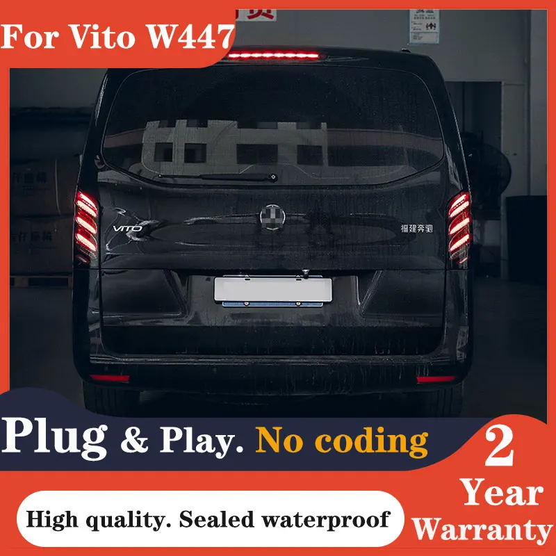 Car Lights For Vito W447 Metris V Class 2016-2021 LED Taillights Rear Fog Lamp Dynamic Turn Signal Highlight Reversing And Brake
Car Lights For Vito W447 Metris V Class 2016-2021 LED Taillights Rear Fog Lamp Dynamic Turn Signal Highlight Reversing And Brake