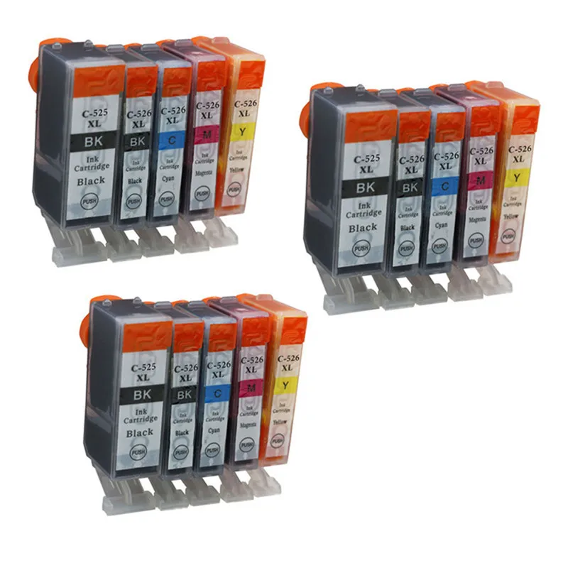 Printer Ink Cartridge PGI 525xl CLI 526xl Compatible For Canon Pixma MG8250 MX715 MX885 MX895 MG6250 MG8150 Large Capacity
Printer Ink Cartridge PGI 525xl CLI 526xl Compatible For Canon Pixma MG8250 MX715 MX885 MX895 MG6250 MG8150 Large Capacity