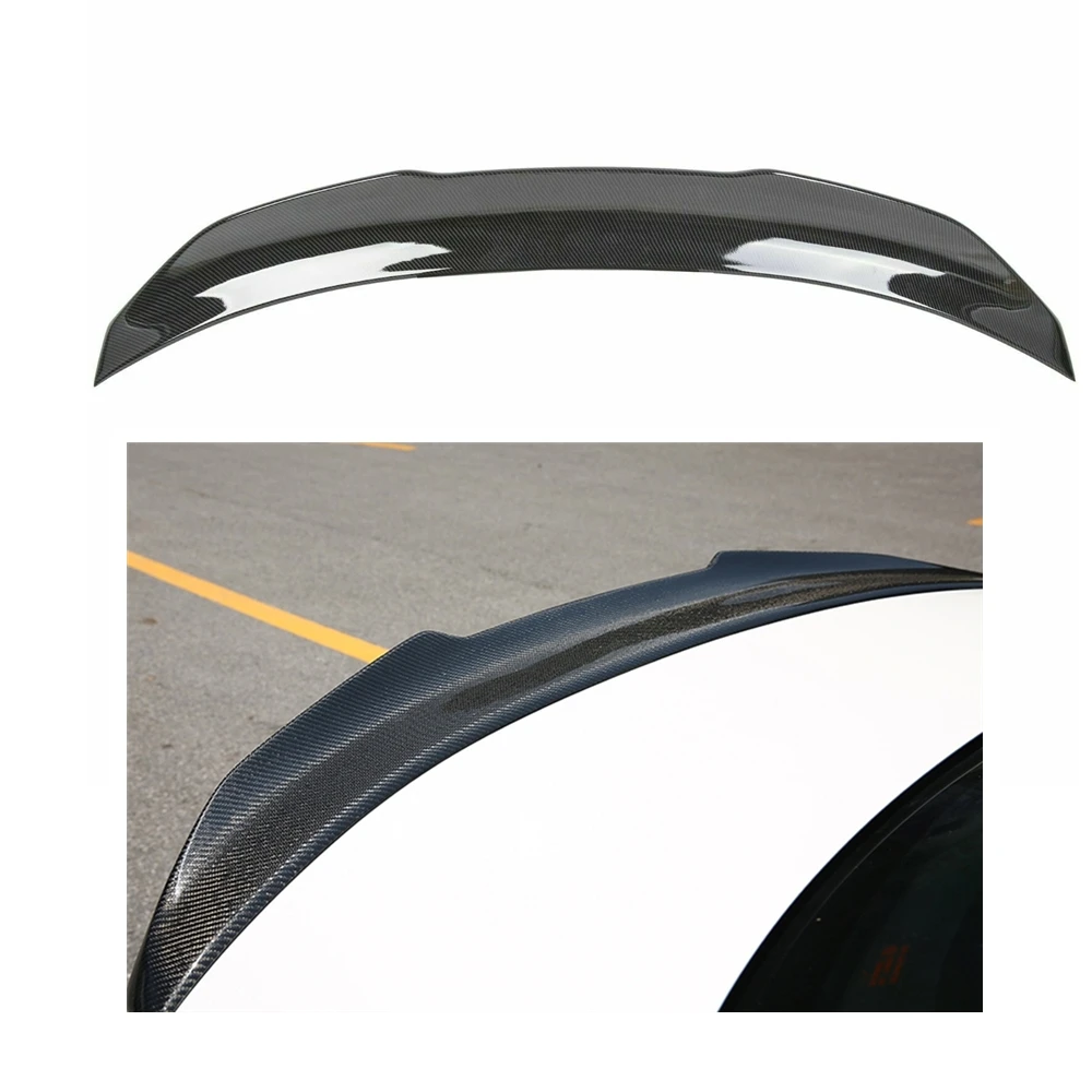 

Спойлер заднего багажника, крыла для Infiniti Q50 2014-2023 PSM Style Carbon Fiber Look Tailgate Decklid High Kick Duckbill Splitter Lip