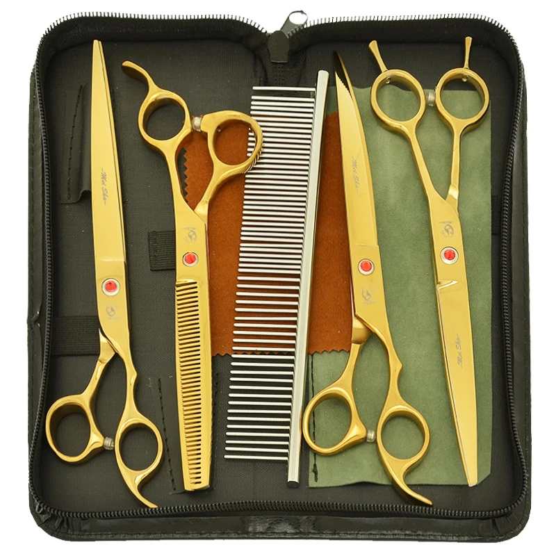 8.0" Japan 440C Dogs Grooming Scissors Animals Clipper Straight Curved Cutting Shears Pets Thinning Scissors Dropshipping B0050A
8.0" Japan 440C Dogs Grooming Scissors Animals Clipper Straight Curved Cutting Shears Pets Thinning Scissors Dropshipping B0050A