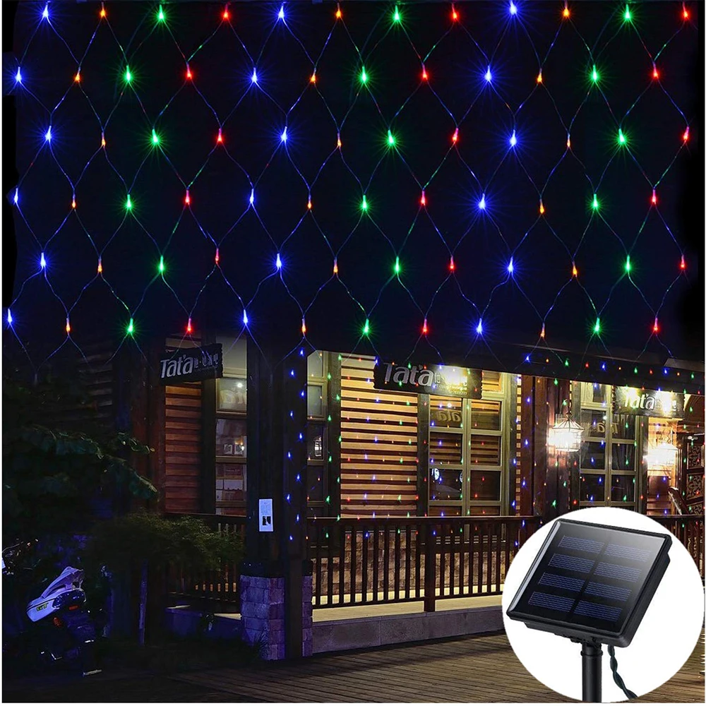 Solar Net Mesh Led String Lights Christmas 2x3M 200 LED 8 Modes Solar Powered Outdoor Garden Path String Light for Wedding party
Solar Net Mesh Led String Lights Christmas 2x3M 200 LED 8 Modes Solar Powered Outdoor Garden Path String Light for Wedding party