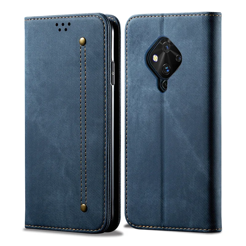 Retro Flip Case For Vivo V17 Case Denim Fabirc Stand Wallet Back Cover For Vivo S1 Pro Gobal Fundas
Retro Flip Case For Vivo V17 Case Denim Fabirc Stand Wallet Back Cover For Vivo S1 Pro Gobal Fundas