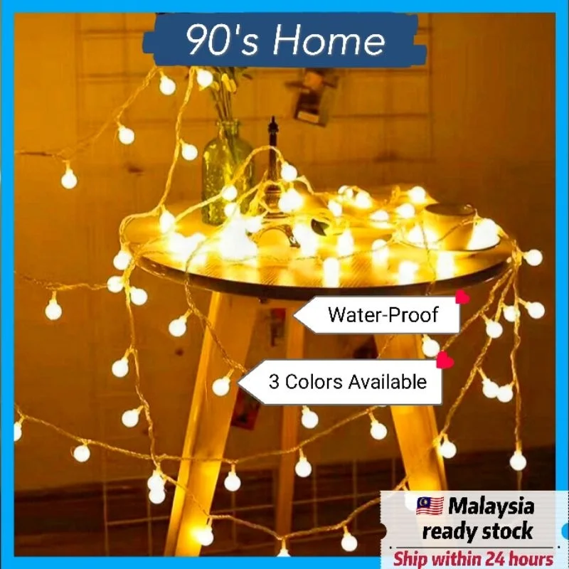 Globe String LED Fairy Lights Ferry Light Ball 1.5M 3M Christmas Decoration Mini Lights Waterproof Lamp Battery Power
Globe String LED Fairy Lights Ferry Light Ball 1.5M 3M Christmas Decoration Mini Lights Waterproof Lamp Battery Power