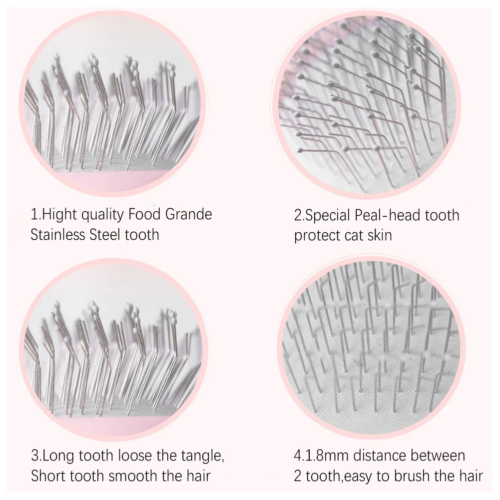Pet Comb Hair Deshedding Cat Space Shape Hight Quality Food Grade Stainless Steel Tooth Comb Brush Tool Hair Cleaning Supplies
Pet Comb Hair Deshedding Cat Space Shape Hight Quality Food Grade Stainless Steel Tooth Comb Brush Tool Hair Cleaning Supplies