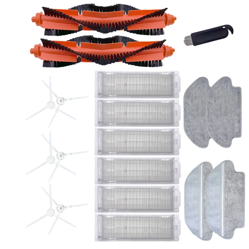 Hepa Filter Main Brush Side Mop Cloth for Xiaomi Mijia STYJ02YM Mi Pro Viomi V2 PRO V3 SE V-RVCLM21B | Бытовая техника