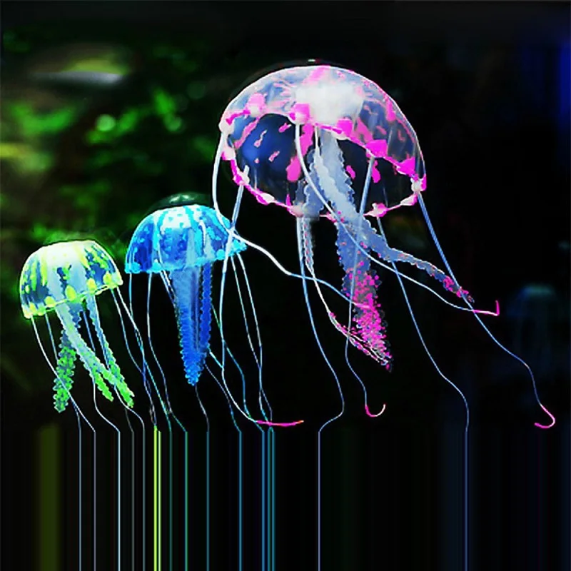 Glowing Effect Artificial Jellyfish Silicone 6 Color Decoration Fish Tank Aquarium Emulation Colorful Mini Submarine Ornament
Glowing Effect Artificial Jellyfish Silicone 6 Color Decoration Fish Tank Aquarium Emulation Colorful Mini Submarine Ornament