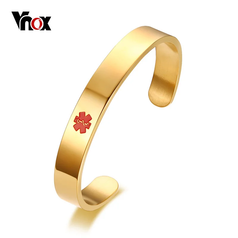 Vnox Free Engraving Cuff Bangle Medical Alert ID Emergency ICE Bracelet Secret Message Hidden
Vnox Free Engraving Cuff Bangle Medical Alert ID Emergency ICE Bracelet Secret Message Hidden