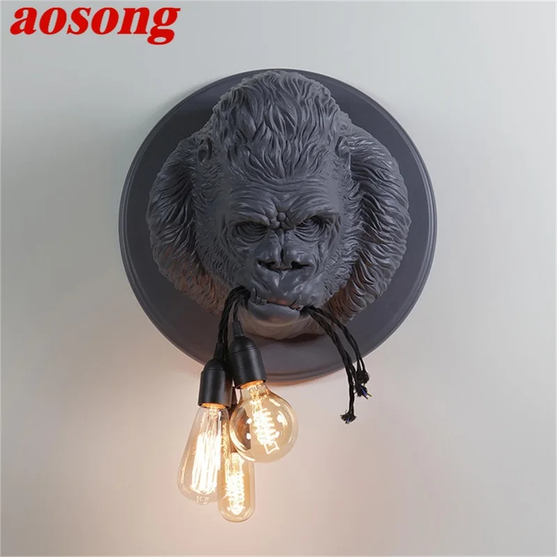 AOSONG Indoor Wall Lamps Fixture Modern LED Sconces Creative Chimpanzee Novel For Home Foyer Corridor
AOSONG Indoor Wall Lamps Fixture Modern LED Sconces Creative Chimpanzee Novel For Home Foyer Corridor