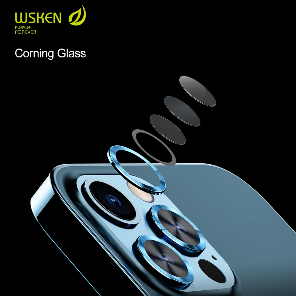 Защитное кольцо Wsken для задней камеры iPhone 12 Pro Max 0 3 мм|Защитные стёкла и плёнки