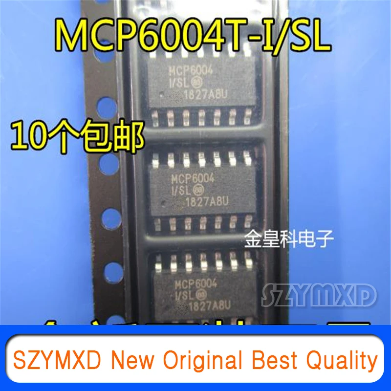 

10Pcs/Lot New Original MCP6004 SOP-14 Package MCP6004T-I/SL In Stock