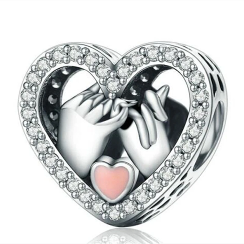 Romantic Genuine 925 Sterling Silver Promise For Love Heart Beads fit Original Charm Bracelet DIY Jewelry Gift
Romantic Genuine 925 Sterling Silver Promise For Love Heart Beads fit Original Charm Bracelet DIY Jewelry Gift