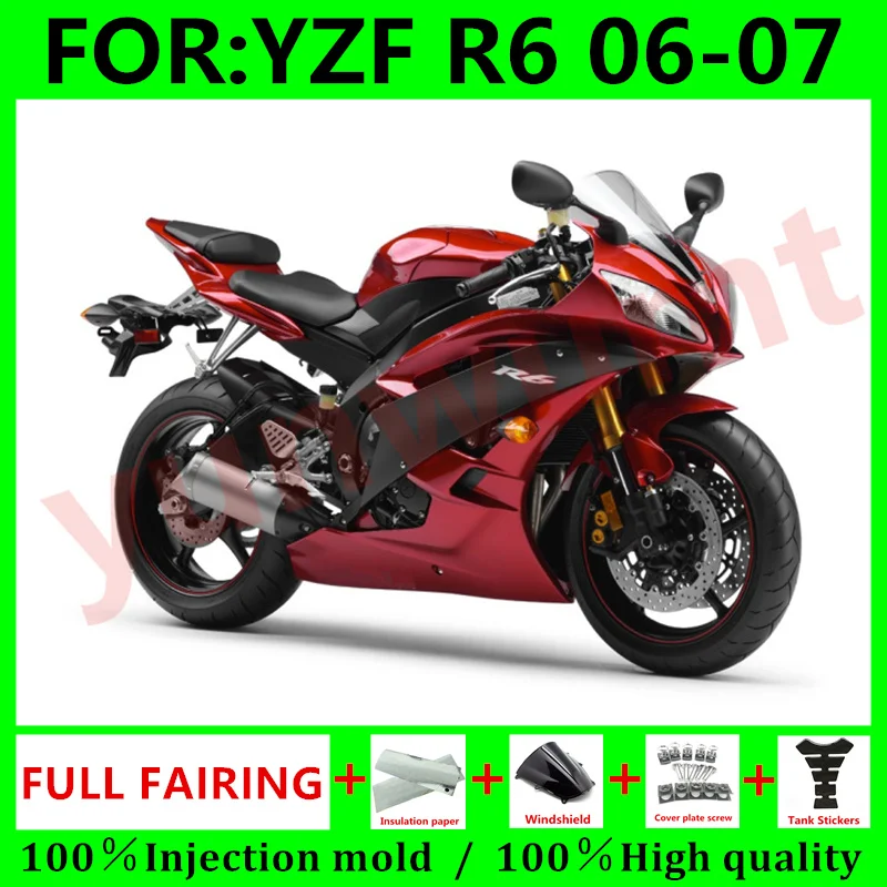 Форма для литья под давлением мотоцикла YZF R6 06 Обтекатели Кузов комплекты YZF600 R6 07 Abs для YAMAHA YZFR6 2006 - 2007 Обтекатели набор красный черный
Форма для литья под давлением мотоцикла YZF R6 06 Обтекатели Кузов комплекты YZF600 R6 07 Abs для YAMAHA YZFR6 2006 - 2007 Обтекатели набор красный черный