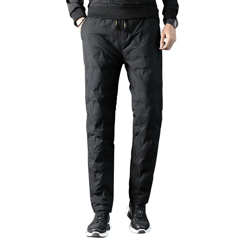 trousers Men's new winter 2020 men down pants fashion pure color fit comfortable warm warm slacks 
trousers Men's new winter 2020 men down pants fashion pure color fit comfortable warm warm slacks
