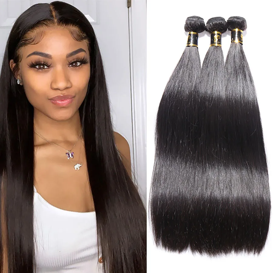 Long straight hair bundles Brazilian Hair Extensions Remy Nature Color Thick human hair for black women natural color
Long straight hair bundles Brazilian Hair Extensions Remy Nature Color Thick human hair for black women natural color