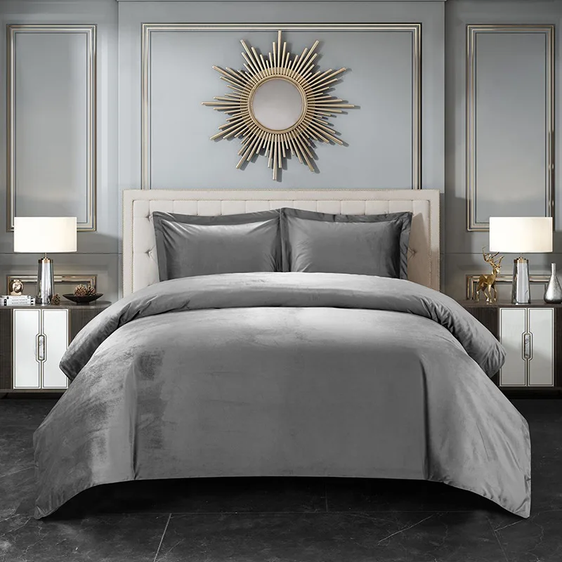 3pcs/set Solid Color Velvet Bedding Set Queen Comforter Bedding Sets Quilt Cover Twin Queen King Size Bed Set
3pcs/set Solid Color Velvet Bedding Set Queen Comforter Bedding Sets Quilt Cover Twin Queen King Size Bed Set