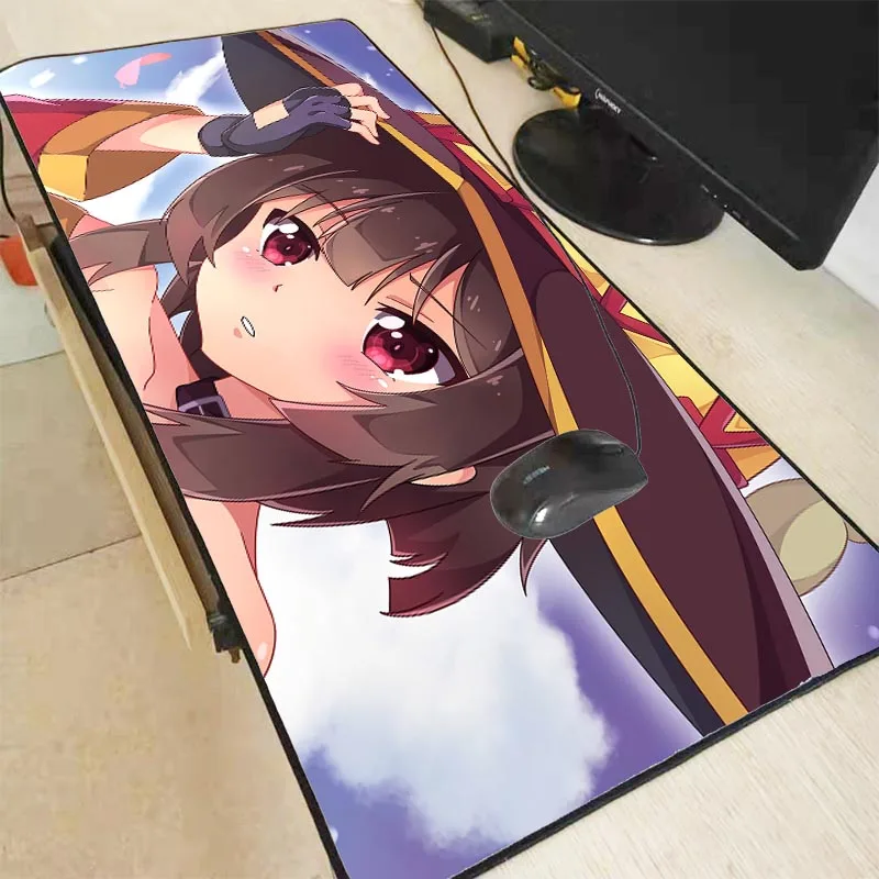 Большой коврик для мыши Mairuige Anime Konosuba Megumin игровой противоскользящий из